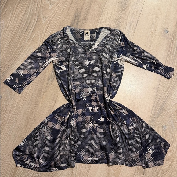 S-Twelve Tops - S-Twelve Monochrome Abstract Top